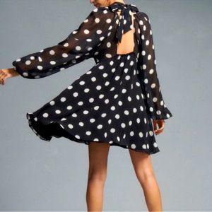 NWT Anthropologie Maeve Polka Dot Dress size M
